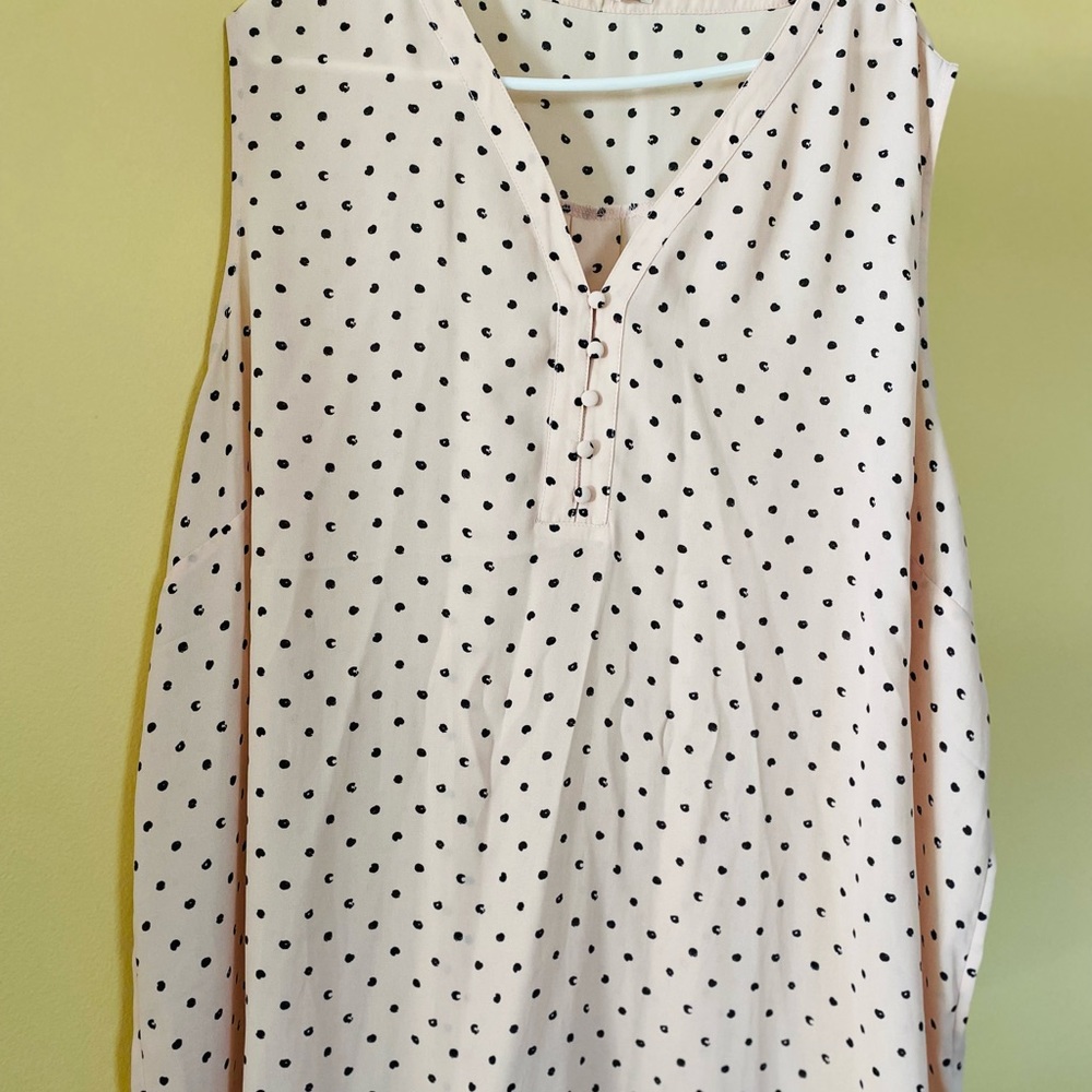 Women’s plus size polkadot tank top